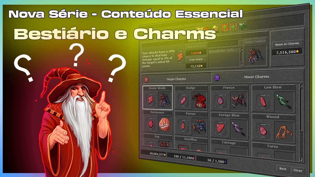 Tibia - Nova Série de conteúdo essencial Runas e Bestiarios