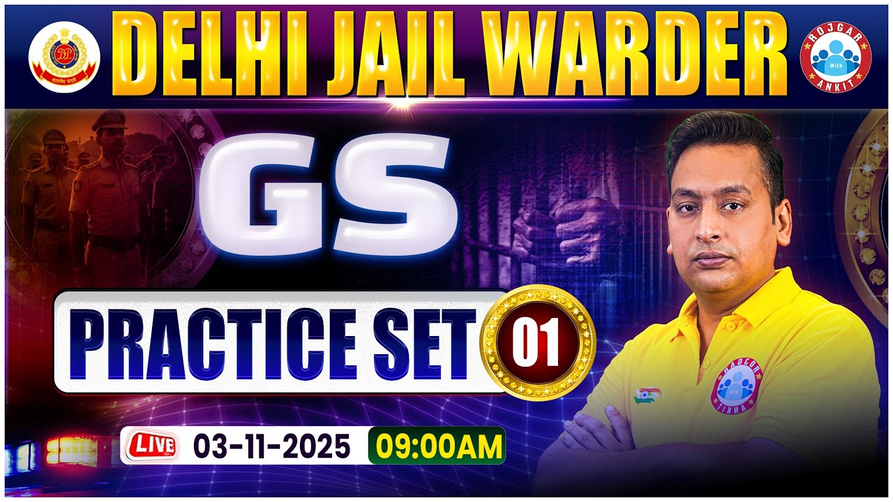 DSSSB Jail Warder GS Classes | Delhi Jail Warder GK GS Practice Set 01 | Jail Warder GK GS MCQs