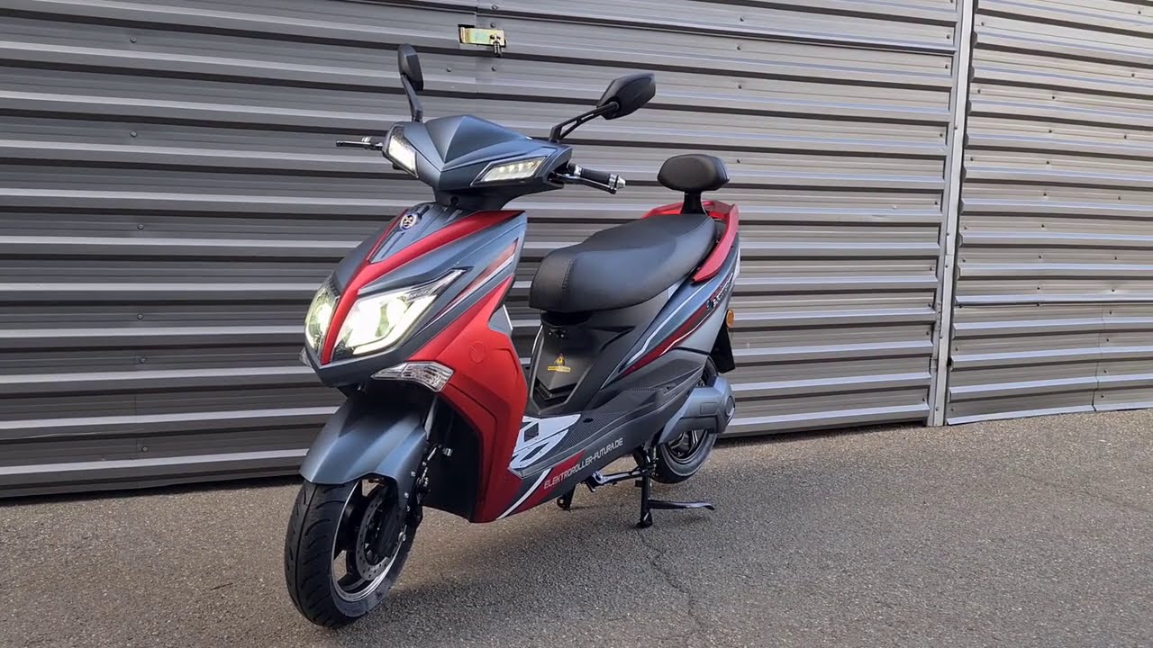 Weltneuheit Elektroroller HAWK 2.0, BMS, Riesen LCD-Display, E-Scooter, E-Roller 250 Servicepartner
