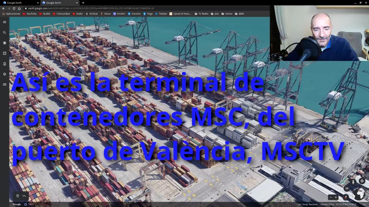 Terminal de contenedores MSC del puerto de València MSC container terminal from the port of València