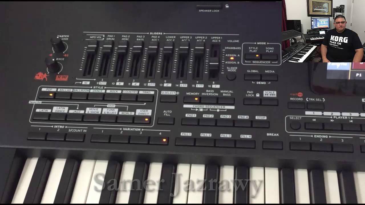 KORG PA4X Control the (FILL IN) Fill mode