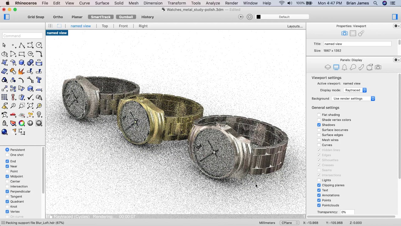 Discover the new rendering features in Rhino 6 for MAC