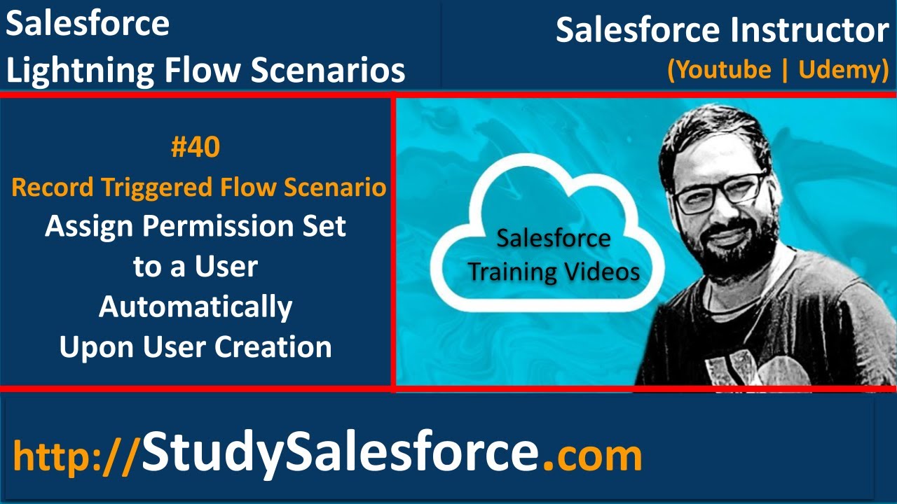 40 Record Triggered Flow Scenario - Assign Permission Set to a User automatically upon User creation