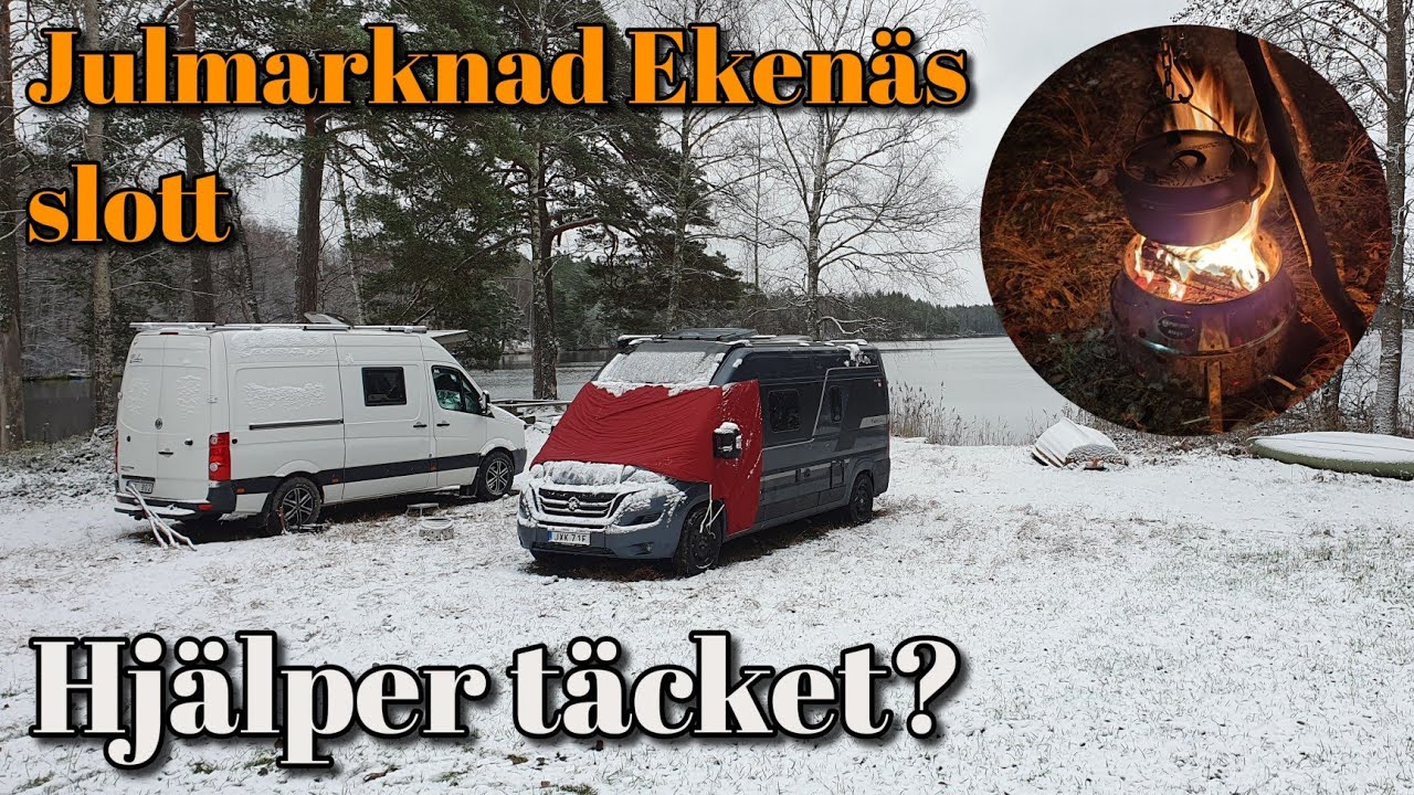 Besök på Ekenäs Julmarknad och Vintercamping i snön!