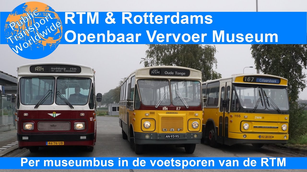Museumbussen RTM en Rotterdams Openbaarvervoer Museum
