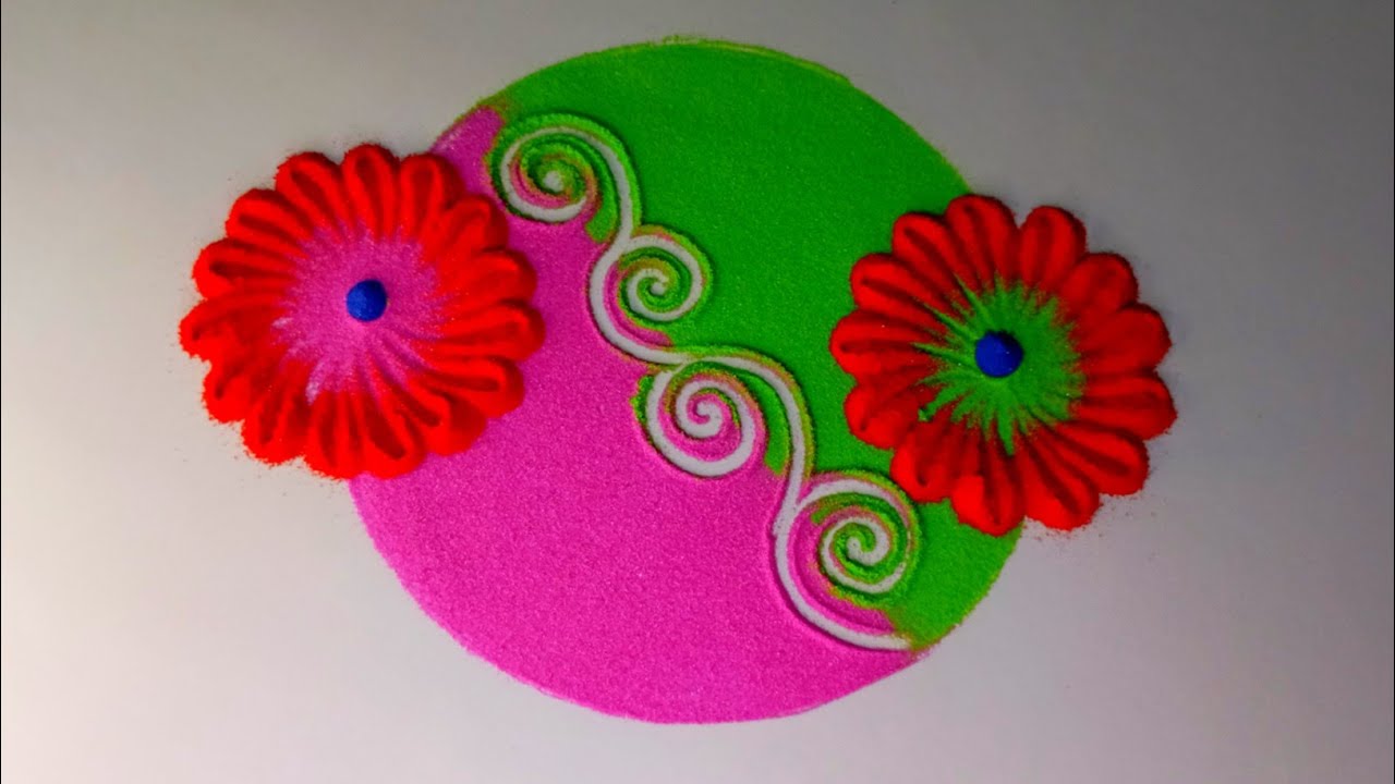 Everyday rangoli designs // Satisfying rangoli video // Easy rangoli #rangolibyvijaya