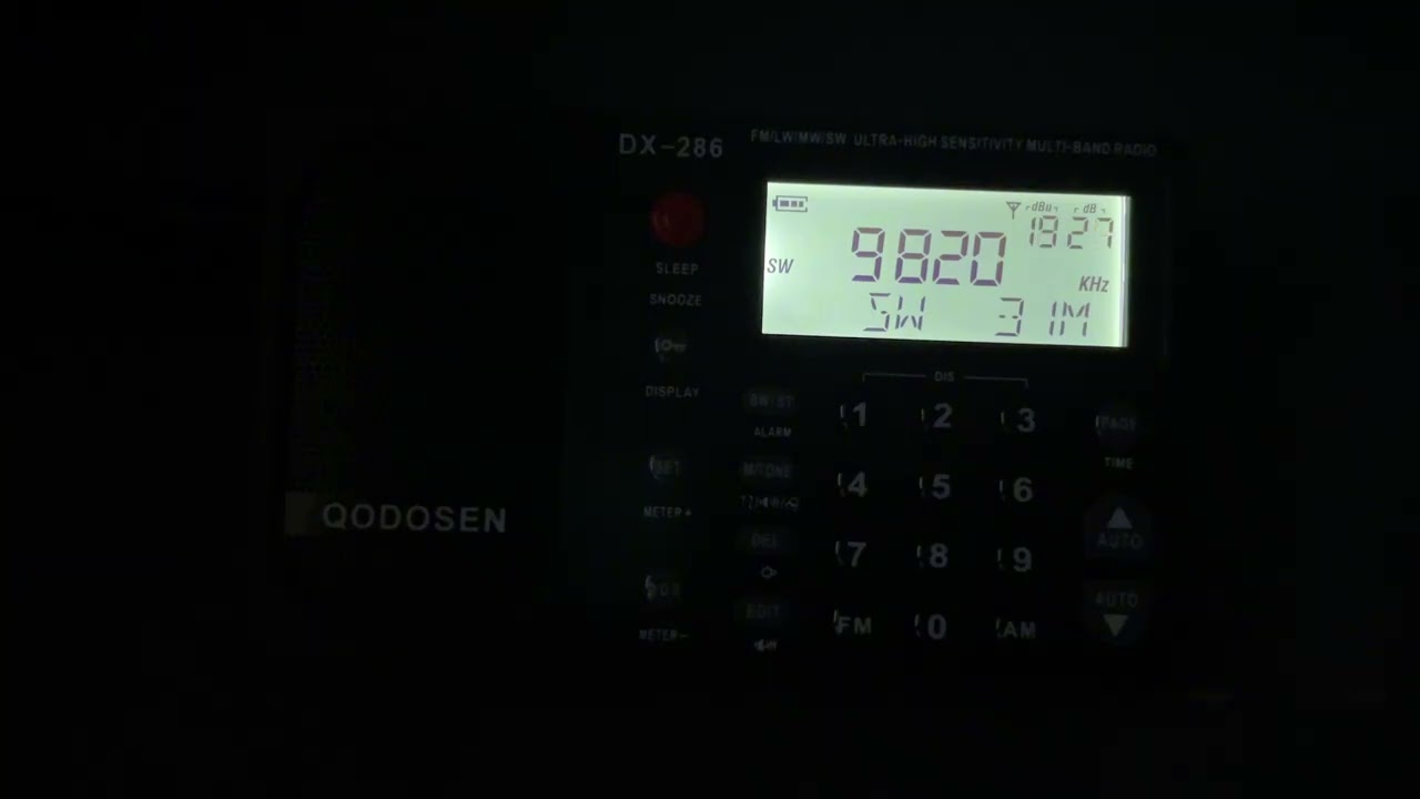 Всемирная радиосеть (WRN) / 9820 kHz - Indoor Shortwave Reception (Sign-In)
