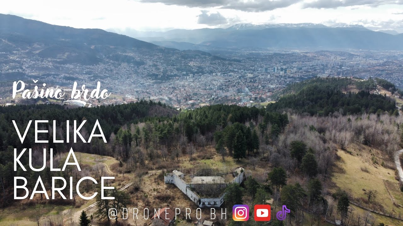 [4K] Velika kula Barice - Sarajevo | 4K 60 FPS ultraHD | DJI mini 2 | #droneprobh