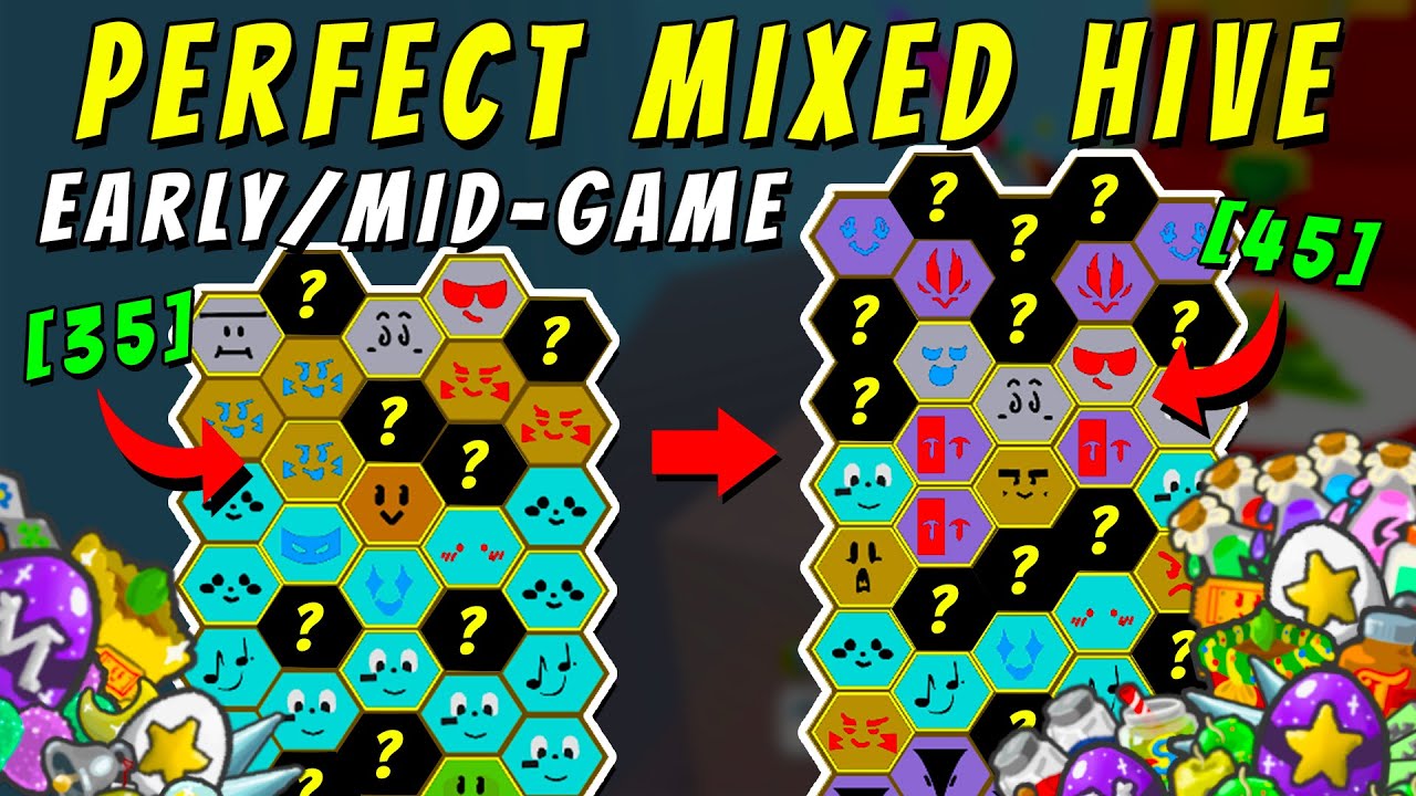 *NEW* The Best Mixed Hive Composition (EARLY/MID-GAME) | Bee Swarm Simulator Roblox