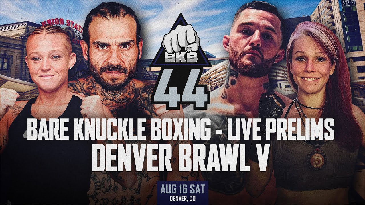 BKB 44 Bare Knuckle Boxing Denver Brawl V: предварительные матчи — в прямом эфире и бесплатно!