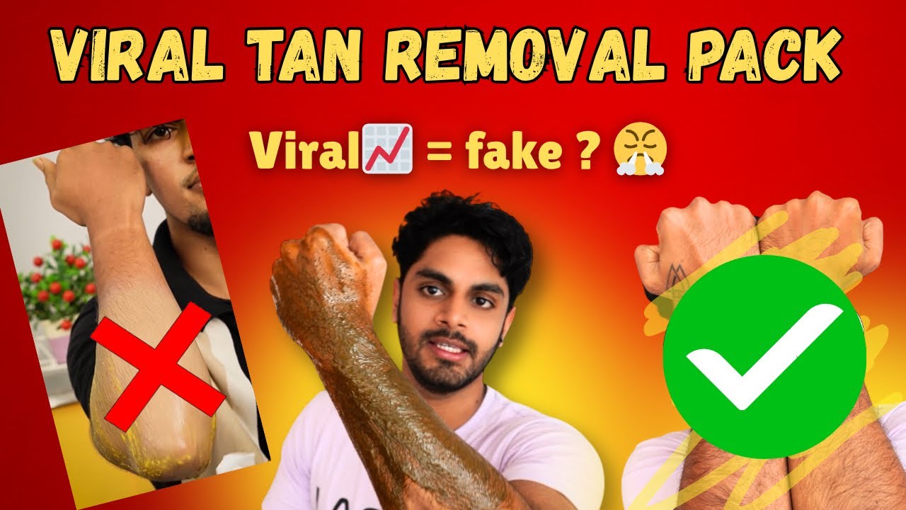 I Tried This Viral Tan Pack… reality 😱 , not fake ?  #itsmekuttuzz 