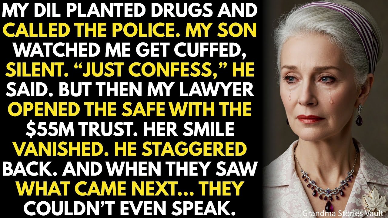 My DIL planted drugs, called the POLICE. My son backed her… to steal my $55M before I passed