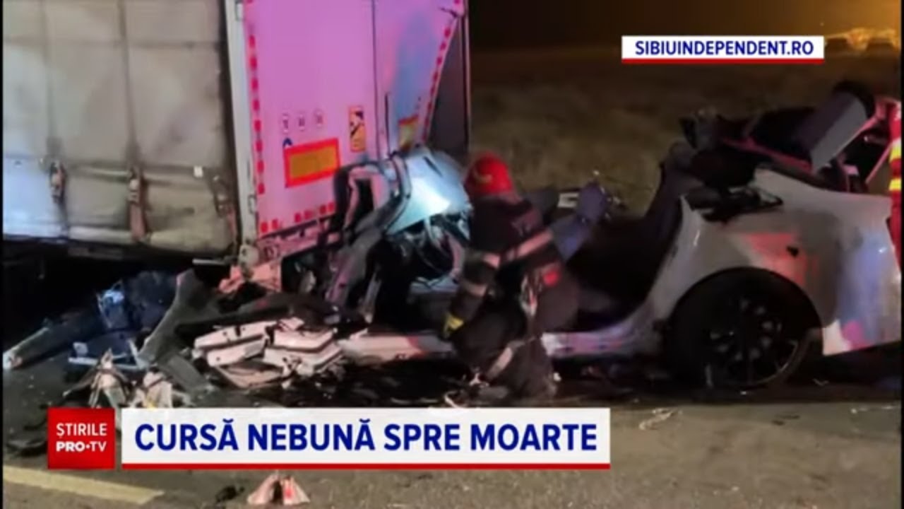 Momentul accidentului în care au murit un băiat și o fată. Tragedia s-a produs în 5 secunde