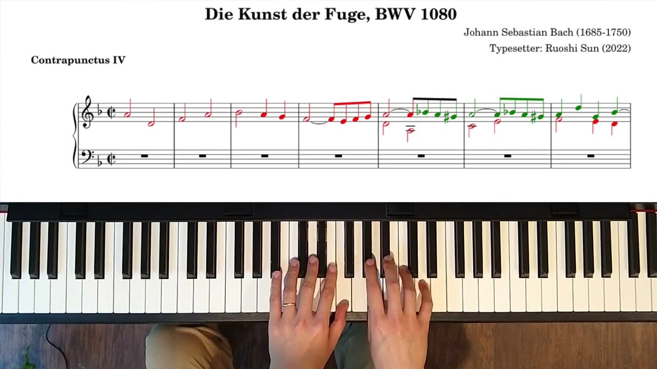 The Art of Fugue, BWV 1080: Contrapunctus IV [with analysis]