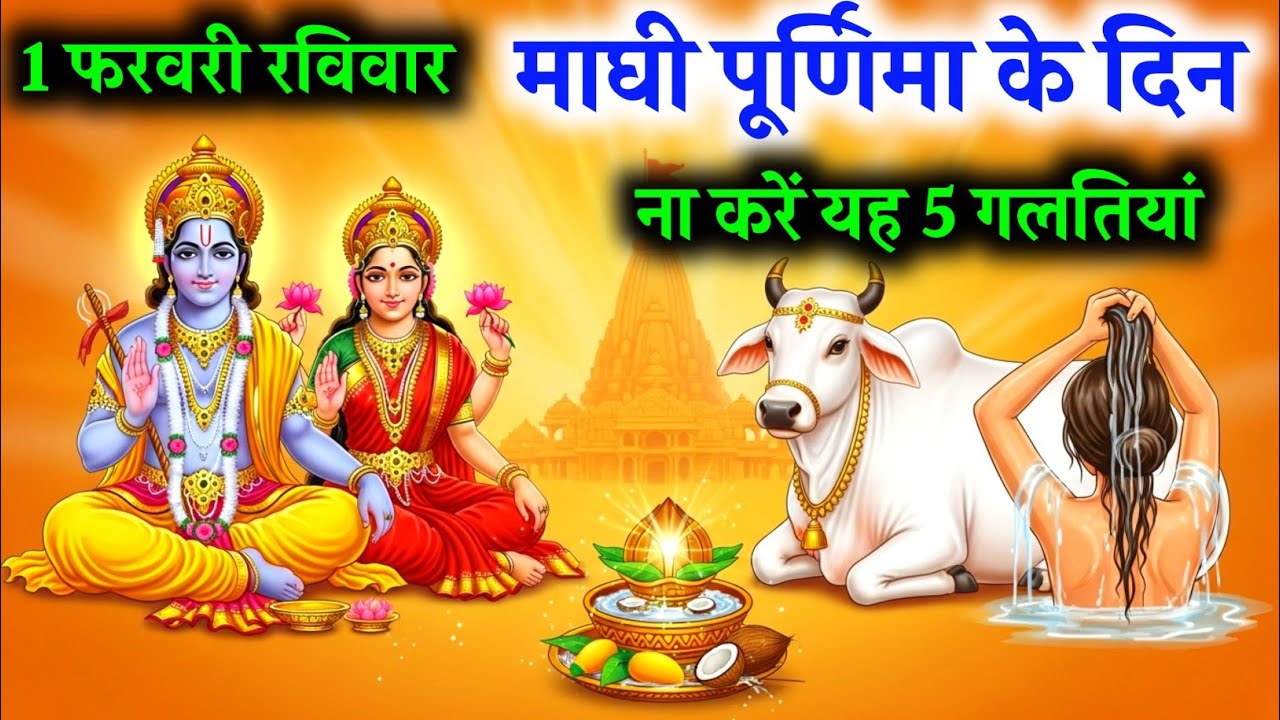 माघ पूर्णिमा पर ना करें ये 5 गलतियां नहीं तो.😱 99% लोग ये गलती करते हैं |Magh Purnima | Purnima vrat