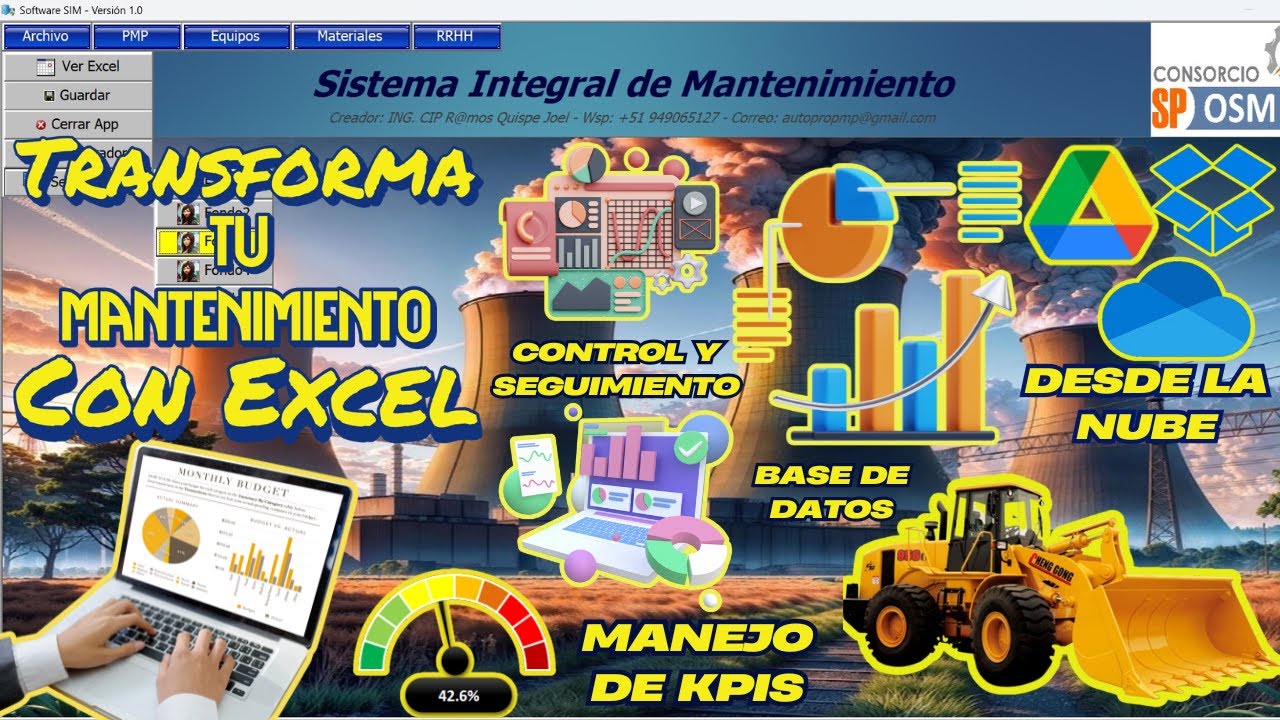 Sistema Integral de Mantenimiento PREVENTIVO Y CORRECTIVO EN EXCEL