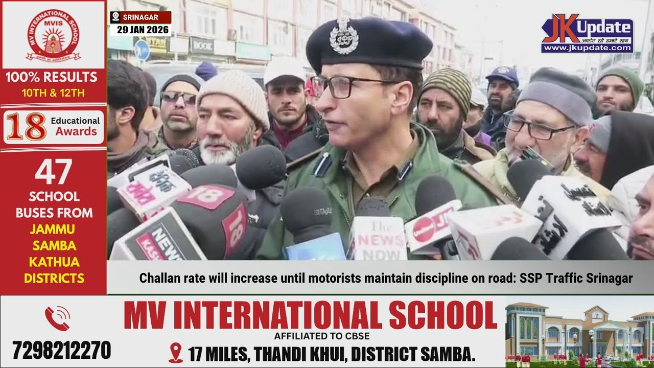 Challan rate will increase until motorists maintain discipline on road SSP Traffic Srinagar