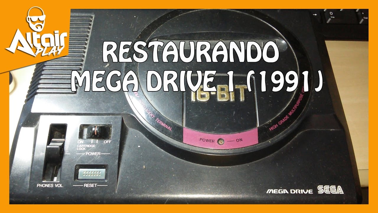 LIMPEZA MEGADRIVE 1991 modelo HAA 2510 RESTAURANDO A GLÓRIA DO PASSADO