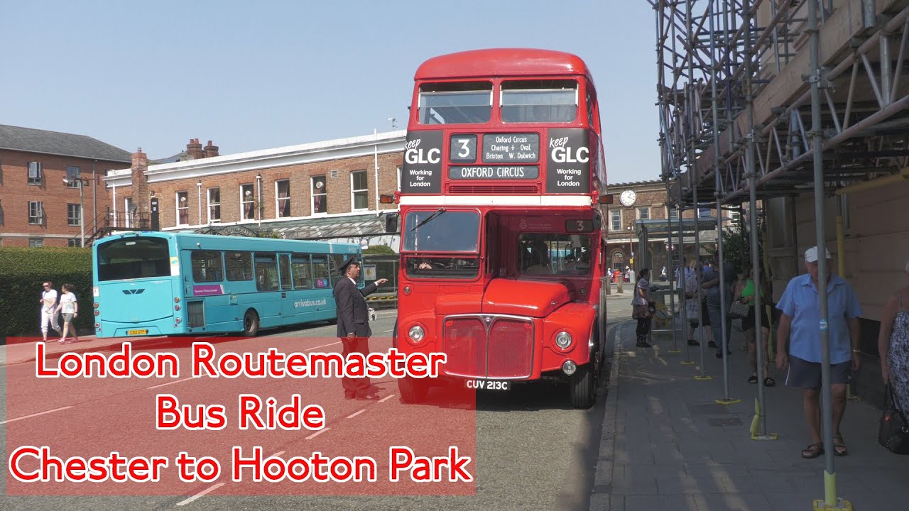 London Routemaster Bus Ride Chester to Hooton Park