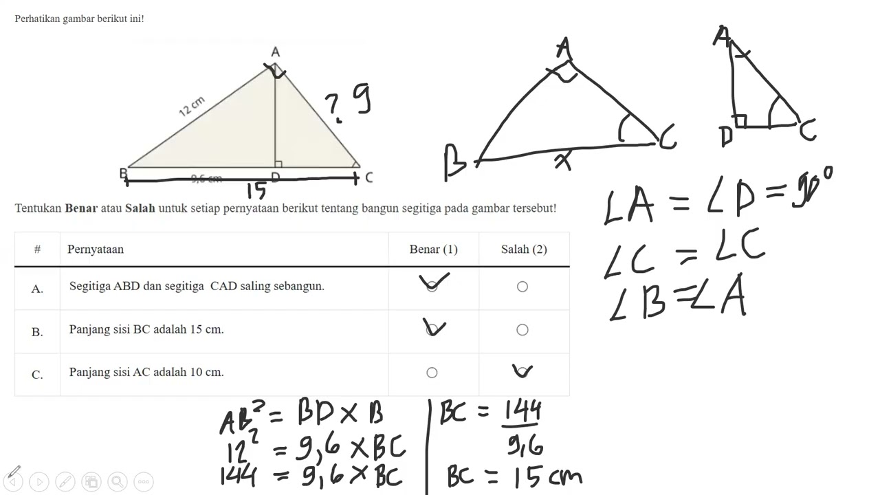Pembahasan Soal TKA Matematika SMP (Simulasi Web PUSMENDIK) Part 3