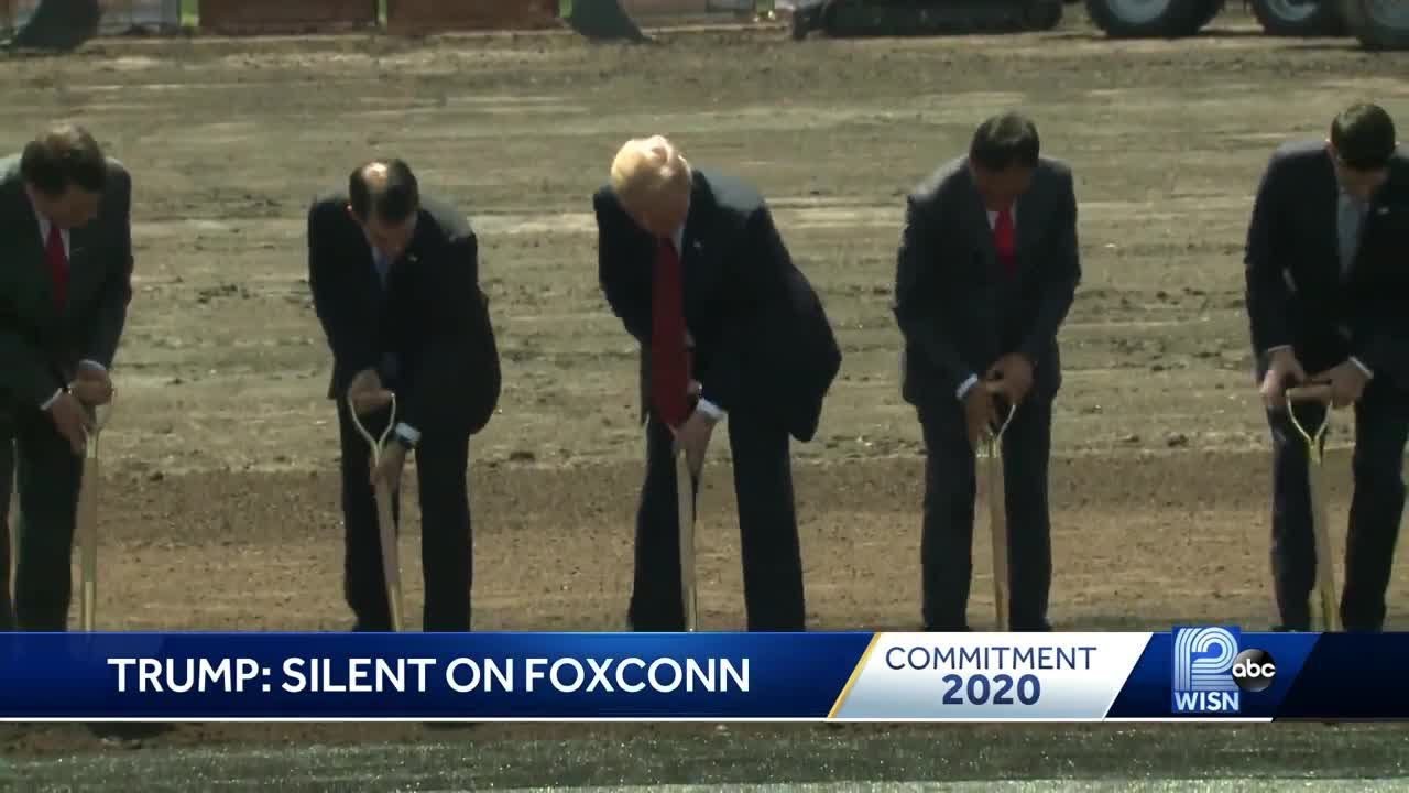 President Trump doesn't mention Foxconn during weekend rally