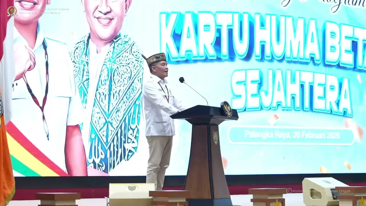 Ketua & Wakil Ketua DPRD Kalteng Hadiri Kartu Peluncuran Kartu Huma Betang