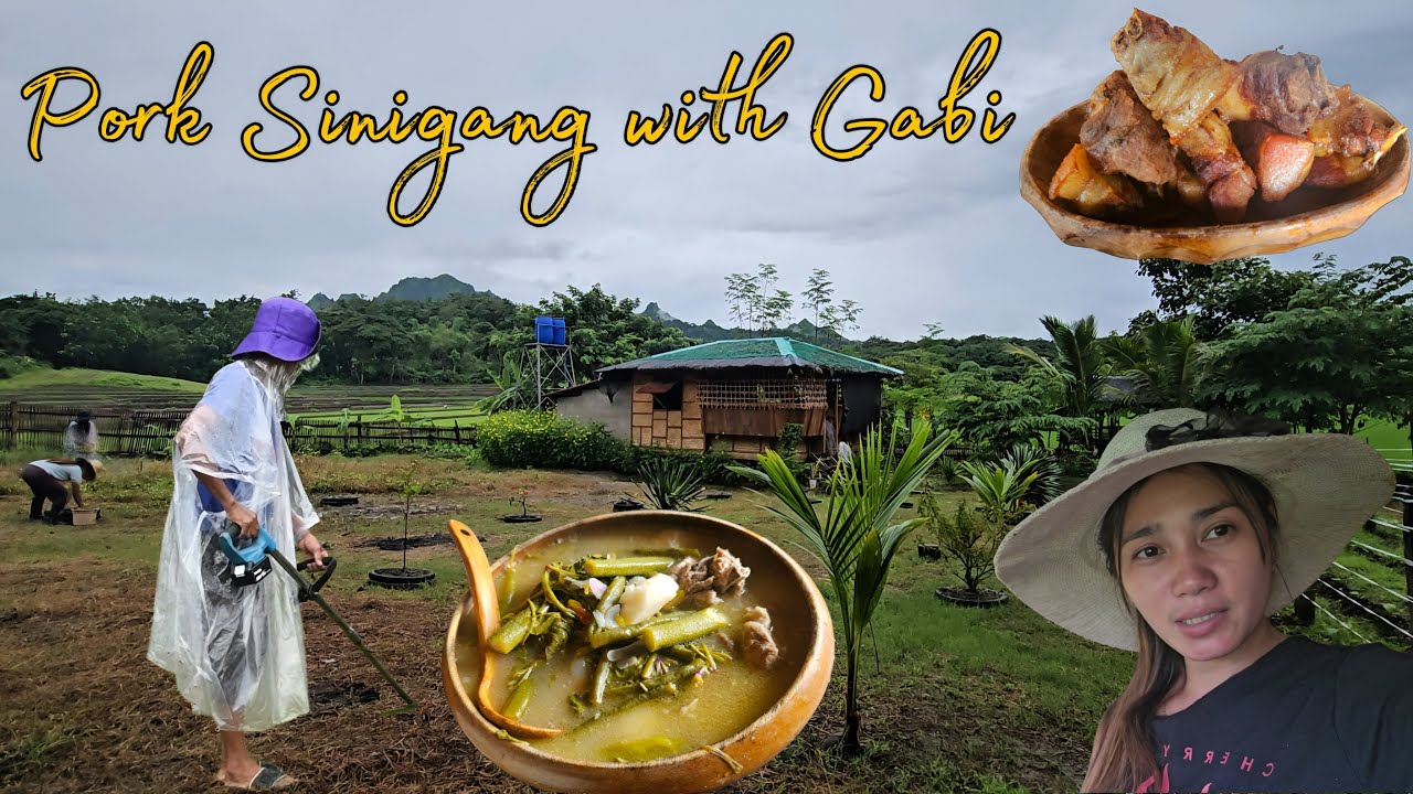 Pork Sinigang na may gabi | Trabaho sa bukid | Buhay Probinsya | Mindoro