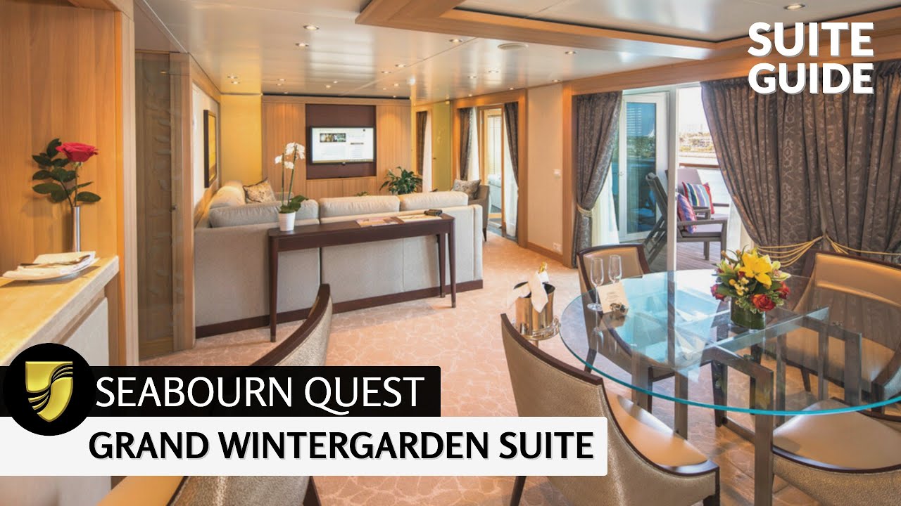Seabourn Quest | Grand Wintergarden Suite Full Walkthrough Tour | 4K