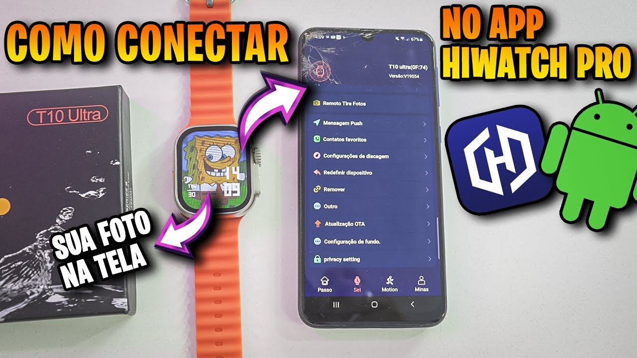 ✅Como Conectar T10 Ultra no ANDROID (App HiWatch Pro)