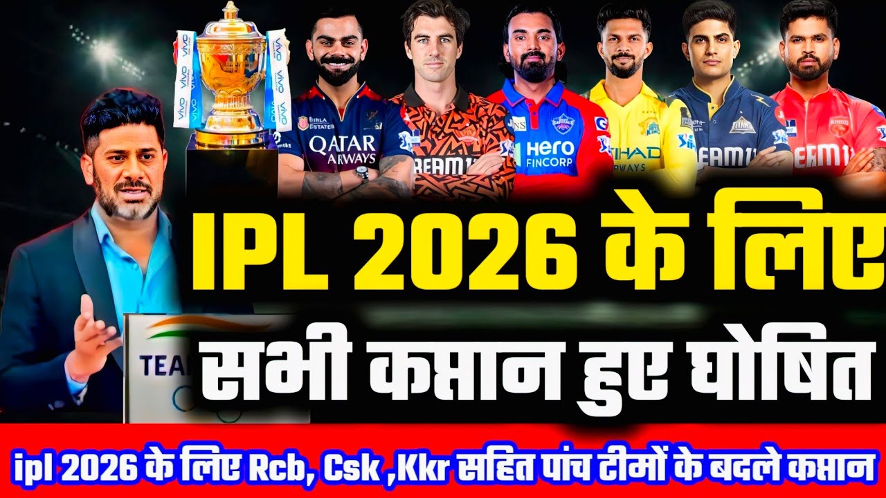 IPL 2026 - All Teams New Captain IPL 2026 || All 10 Teams Captain IPL 2026 || All Captains Ipl 2026