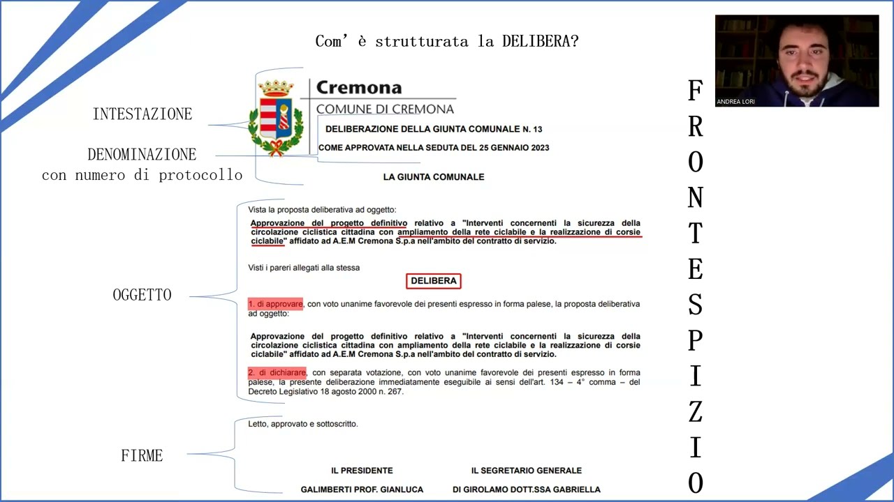 Lezione 18 - Delibera e determina