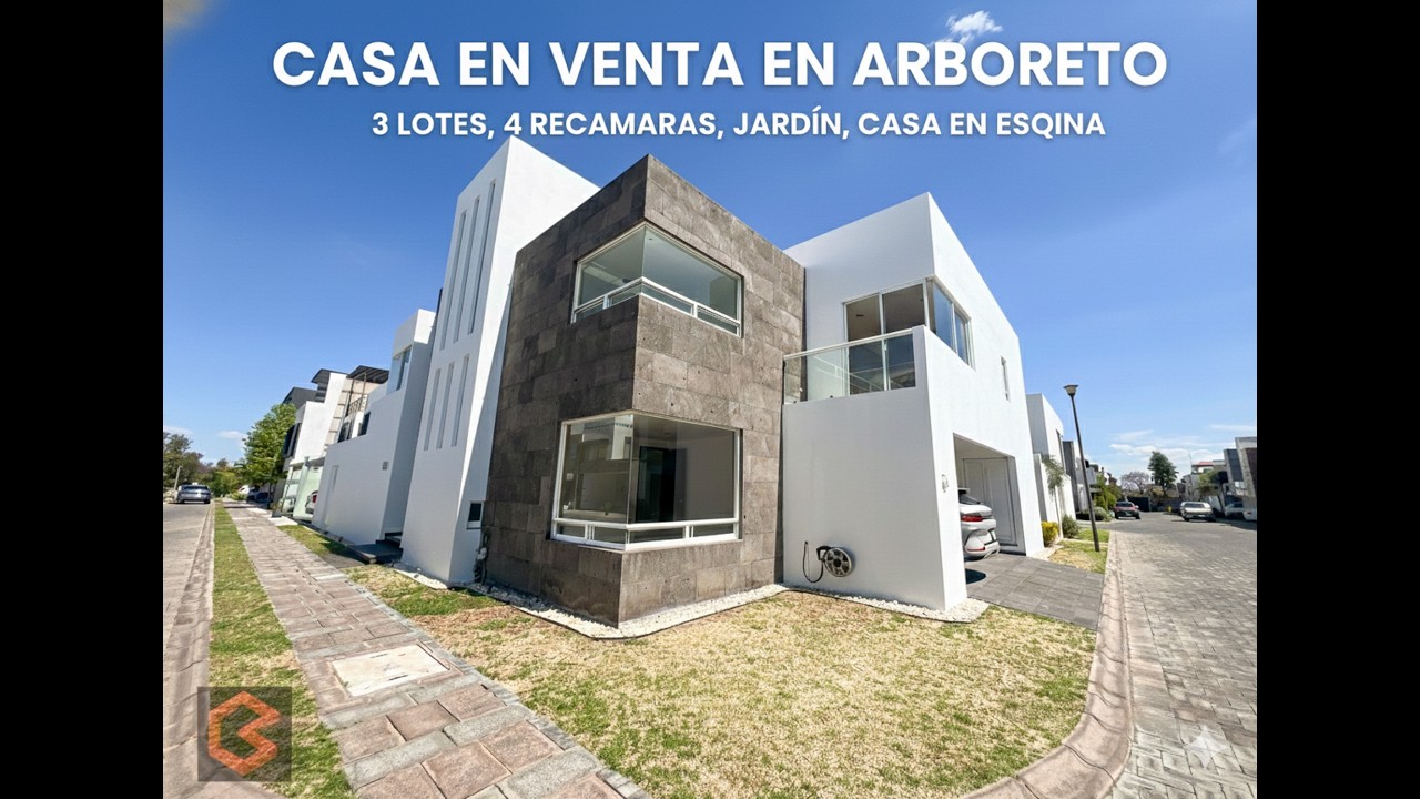 CASA DE AUTOR EN VENTA | Arboreto, San Pedro Cholula | 4 Recámaras + Roof Garden con Jacuzzi