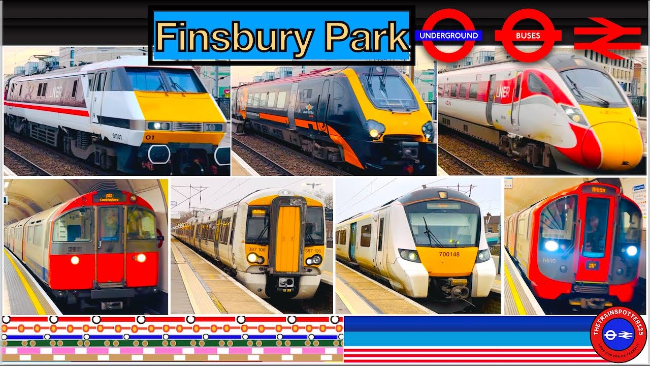 Trains and Buses at Finsbury Park Station! - ECML (29/01/2024)