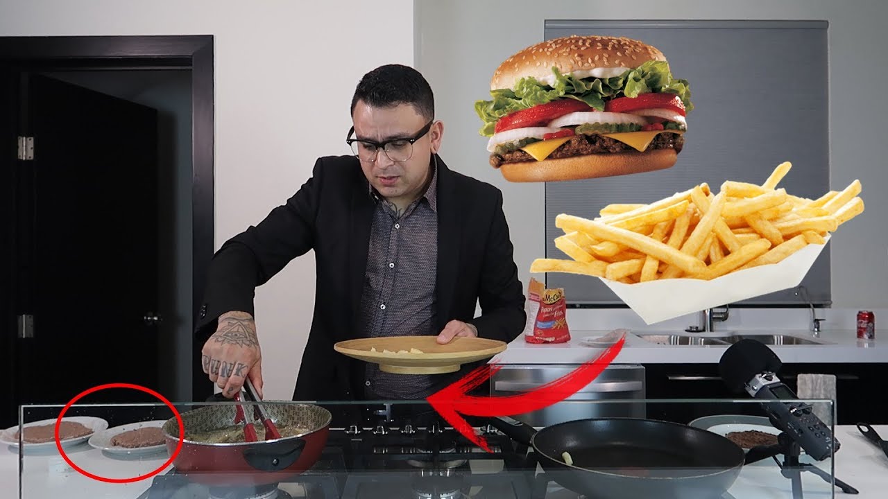 GUSGRI COCINA HAMBURGUESAS CON PAPAS