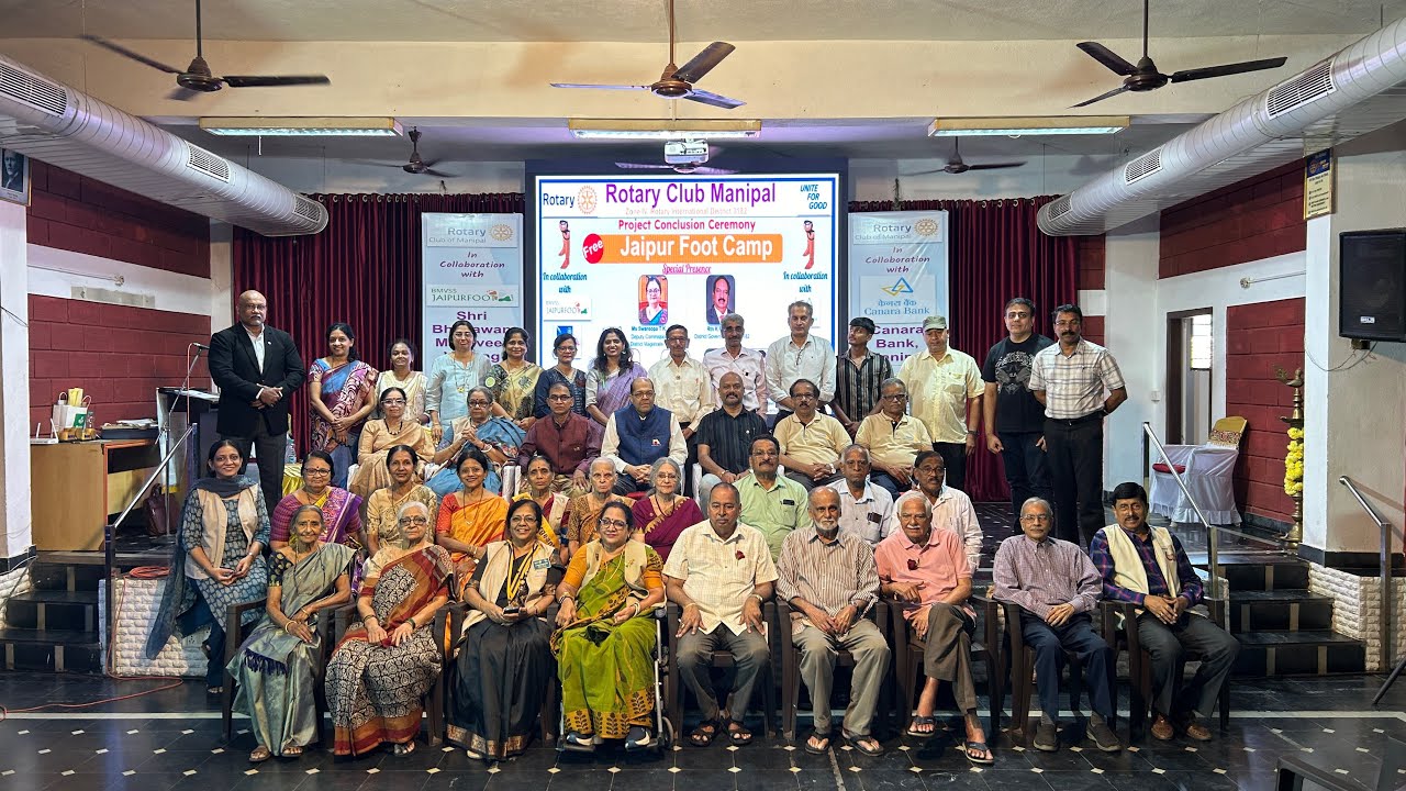 Rotary club Manipal. Free Jaipur foot camp