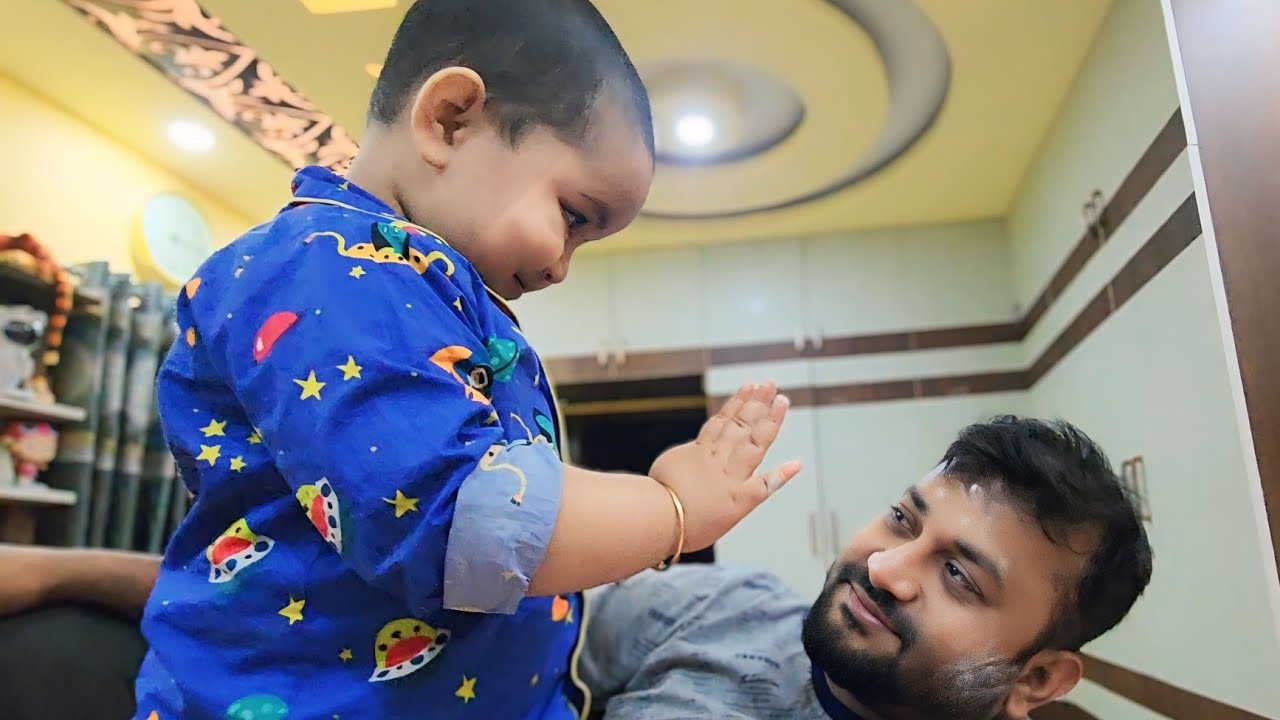 সারাদিনের গল্প শেষে বাবার বকুনি খেয়ে দুচোখ ভরা জলে🥹