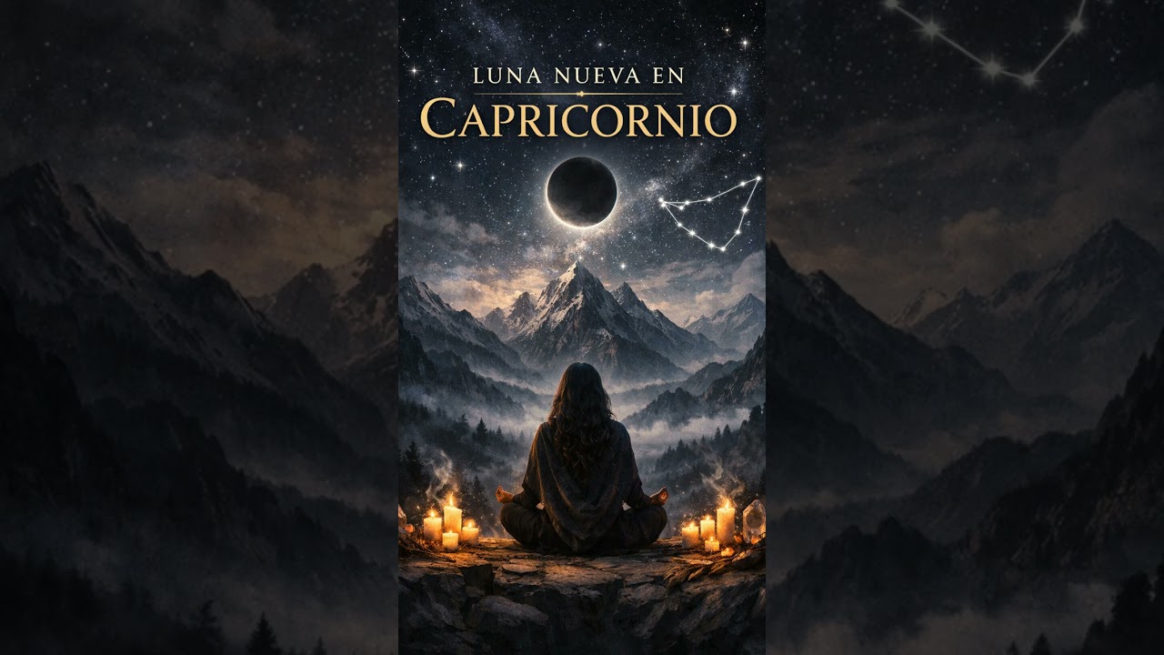 Relajación Luna nueva en Capricornio 2026
