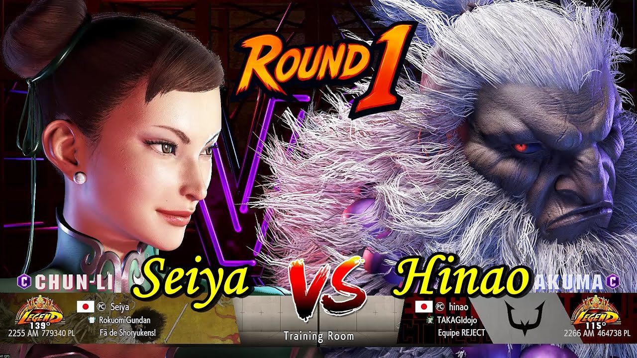 Seiya (Chun-Li) VS (Akuma) Hinao - Street Fighter 6 - High Level Gameplay