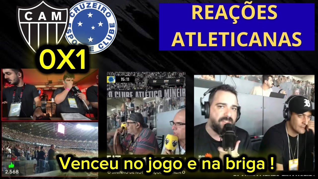 AtléticoMG 0 x 1 Cruzeiro  | Reações dos ATLETICANOS ENFURECIDOS após DERROTA | Melhores Reacts 