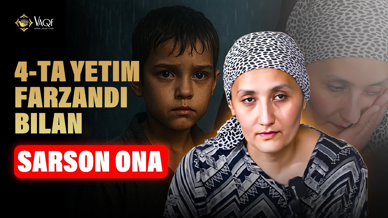 4 ta YETIM FARZANDI BILAN, HAR YERDA SARSON ONA😓 3 kunlab OCH QOLGAN BOLALAR😱