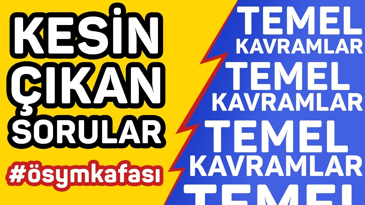 TEMEL KAVRAMLAR'dan BU TARZ ÇIKAR! #Sınavİkizi