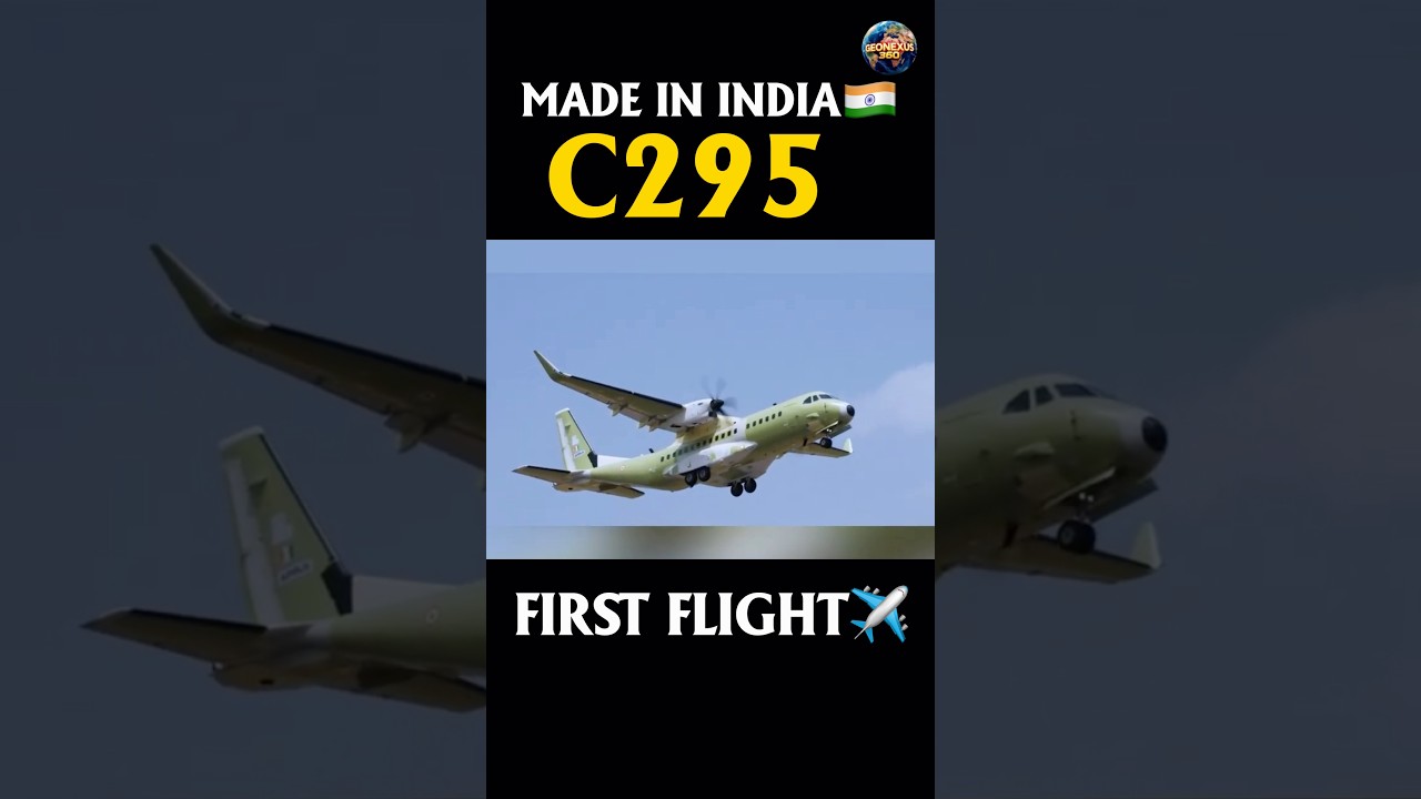 🇮🇳India&rsquo;s First Made-In-India C295 Takes Flight✈️ #indianairforce #aatmanirbharbharat #viral