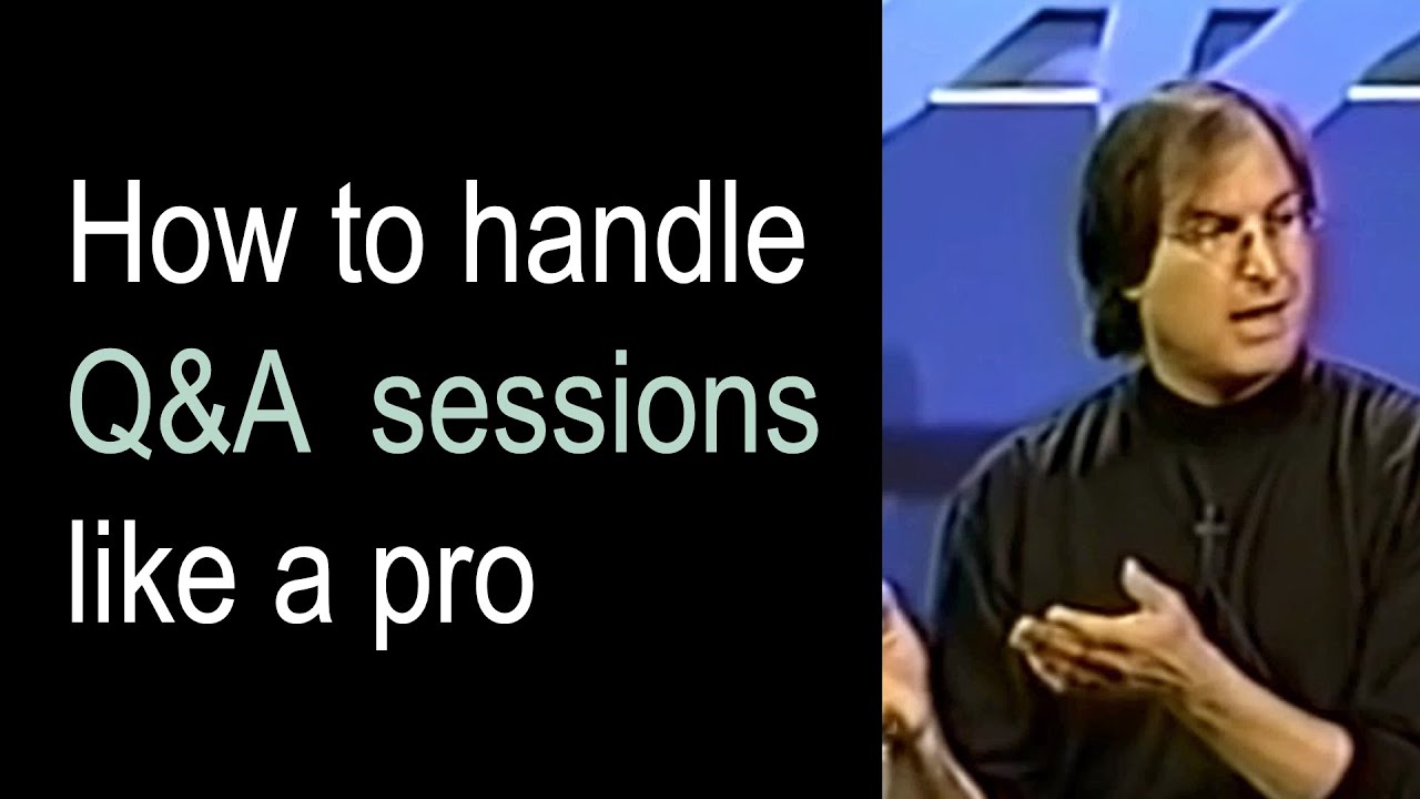 How to handle Q&A sessions like a pro