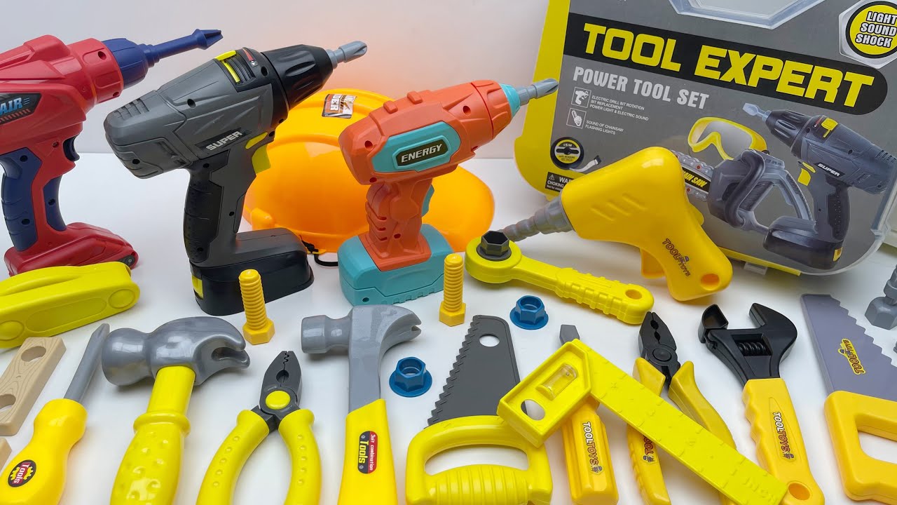 10 min to open the box, satisfied with the electric screwdriver, screw assembly toolbox | Toy Review