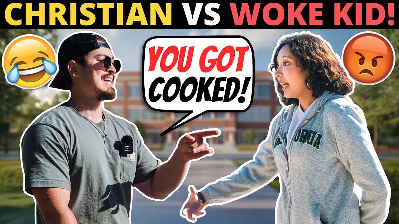 WOKE College Kid Gets DESTROYED By Christian Evangelist!