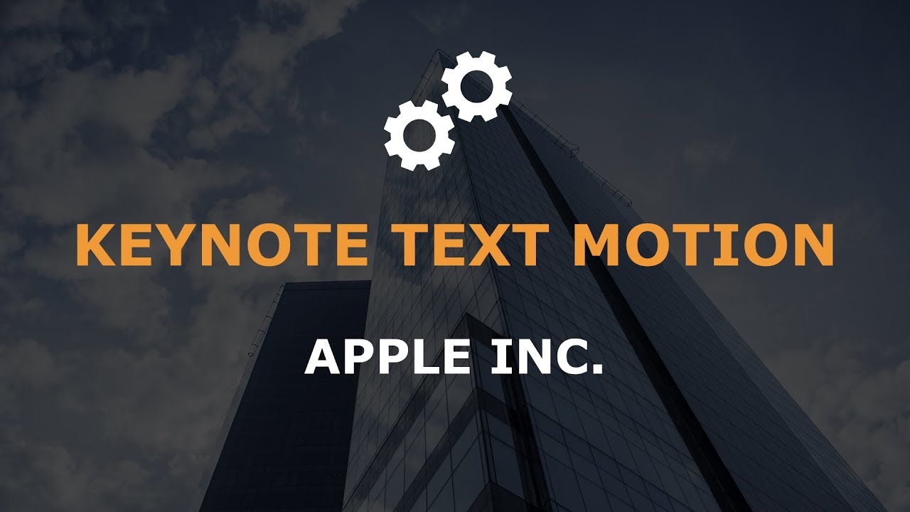 #029 Keynote Animated Text Template Motion 2019 Same as PowerPoint