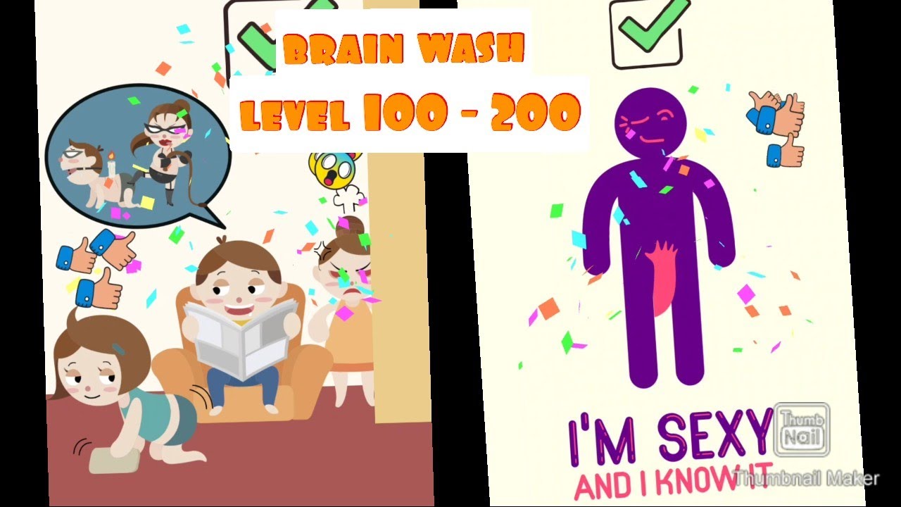 Brain wash gameplay all levels (100 - 200) solutions, walkthrough, answers
