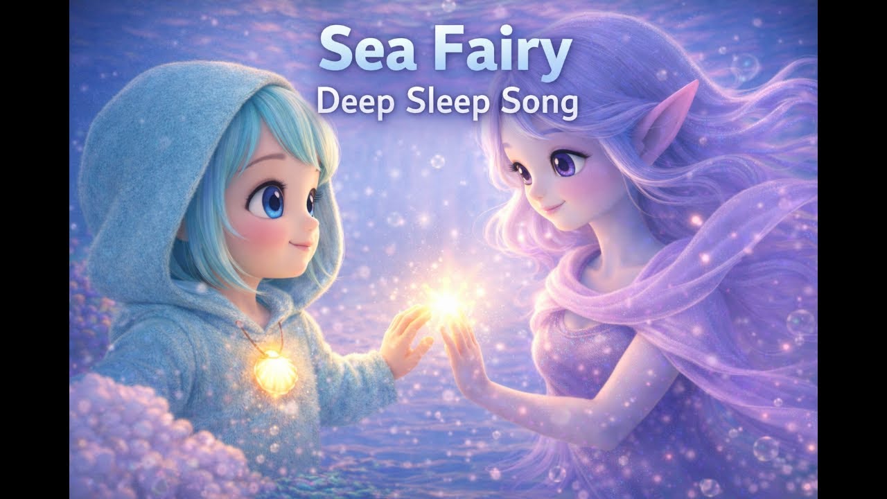 Sea Fairy Deep Sleep Song 🧜‍♀️🌊 | Calming Bedtime Music for Kids 😴✨ | Peaceful Ocean Lullaby