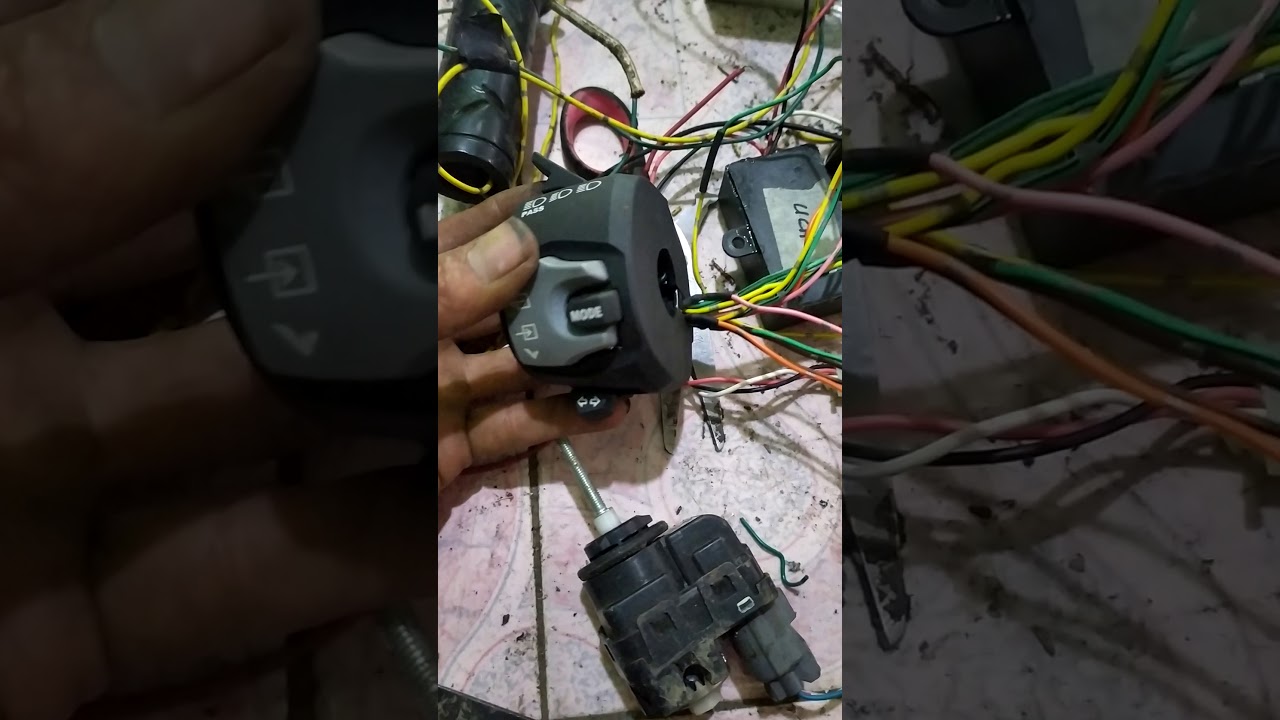 Modif saklar gsx1000 pakai modul leveling dan modul push button