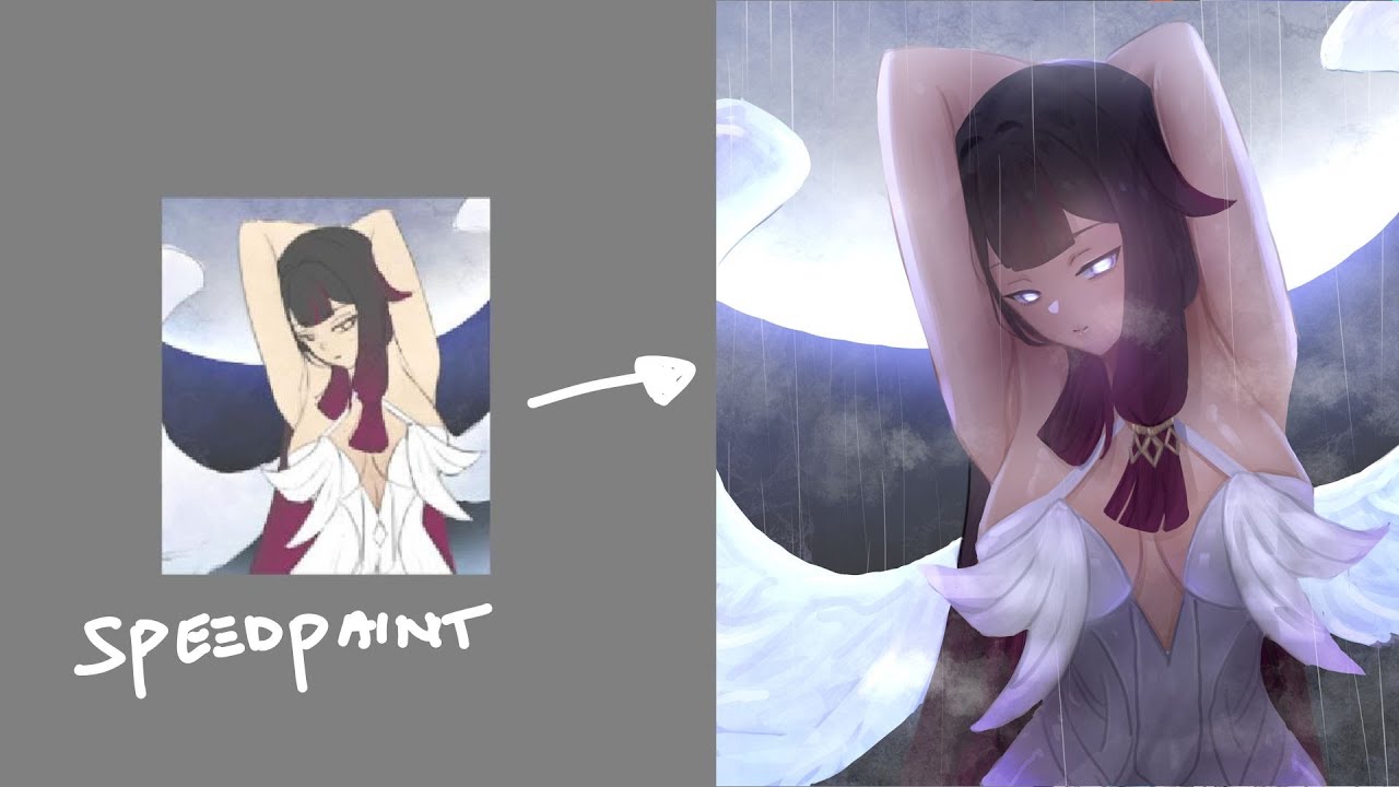 COLUMBINA FANART SPEEDPAINT| how to draw YOUR WAIFU EASY NO BRAIN fanart